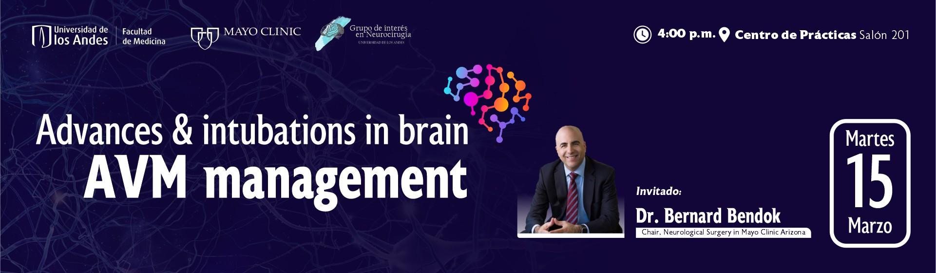 Advances & intubations in brain AVM Management